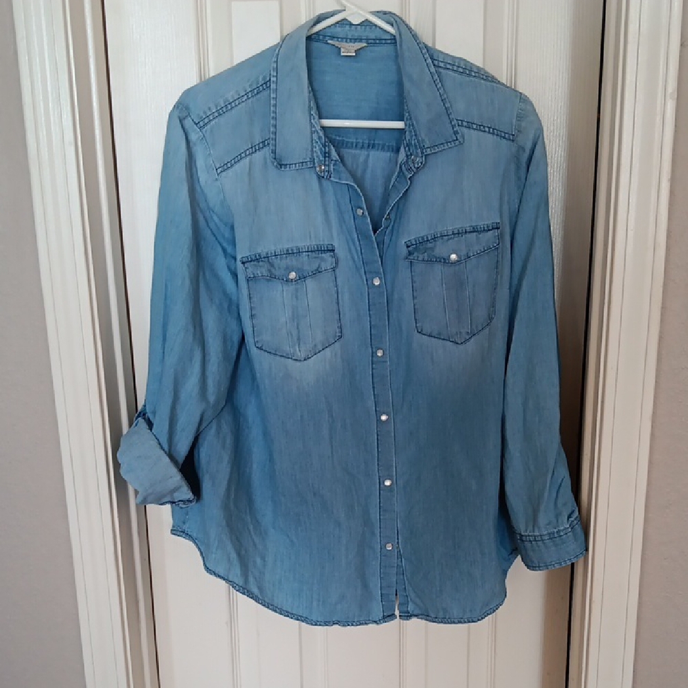 Denim Button Down Shirt